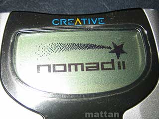 Custom startup screen on NOMAD II